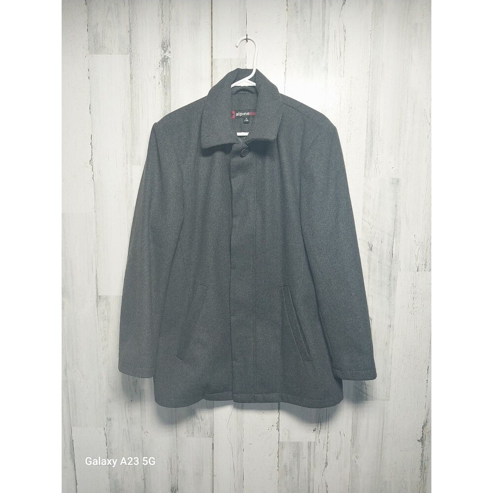 Alpine Swiss Men's Wool Blend Overcoat Size Medium